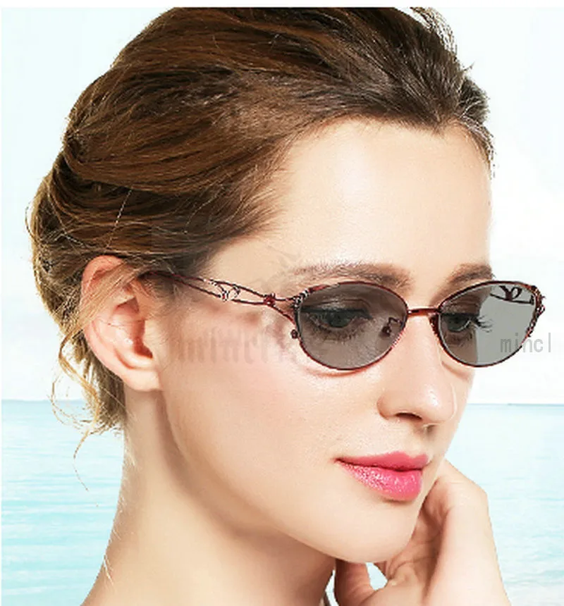 Прогрессивные многофокусные очки с переходом фотохромные солнцезащитные для