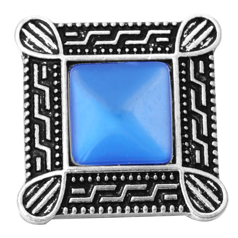 

6pcs/lot Snap Button Jewelry Deep Blue Rhinestone Flower Snap Buttons Fit 18mm Snap Bracelets Bangles DIY Jewelry