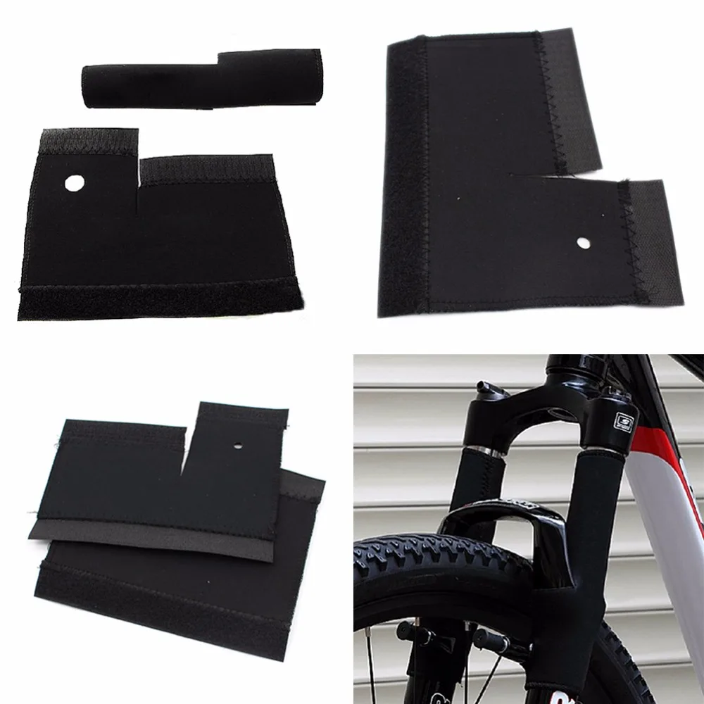 

Mountain Bike Bicycle Front Fork protector Cover Pad Accessories Chain Guard Frame Neoprene Black