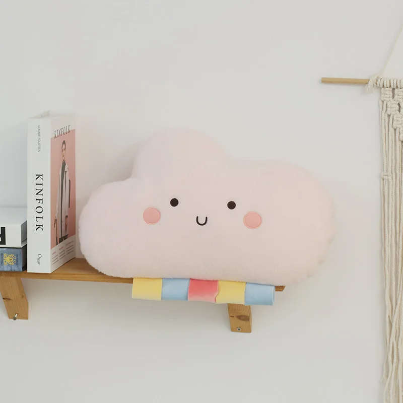 

48cm Cute Cartoon Plush Toys Kawaii Sun Rainbow Lightning Series Sky Clouds Pillow Stuffed Soft Cushion for Home Decor