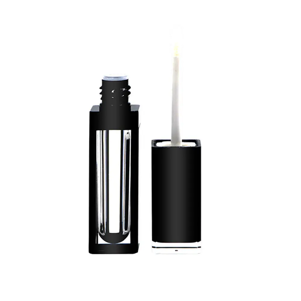 Пластиковый пустой тюбик для блеска губ 10 шт./лот 4 мл черные прозрачные Бутылочки