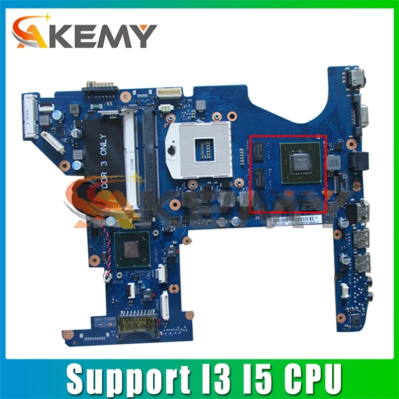 

AKEMY For Samsung RC730 RC530 Laptop Motherboard BA92-08894A BA41-01684A GT540M (Only Support I3 I5 Processor)