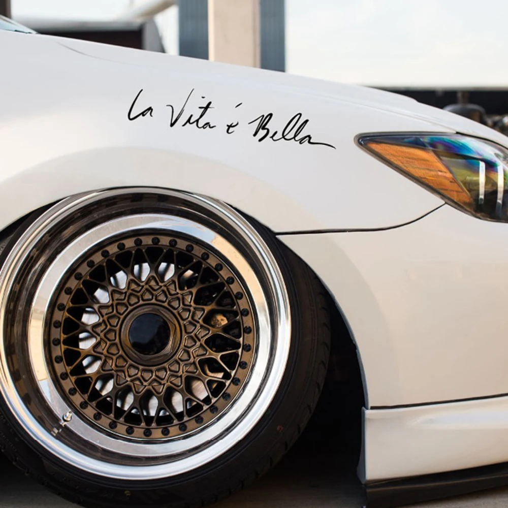 1 шт. новинка 2017 года стильные Стикеры для автомобиля стильная наклейка Life is Beautiful