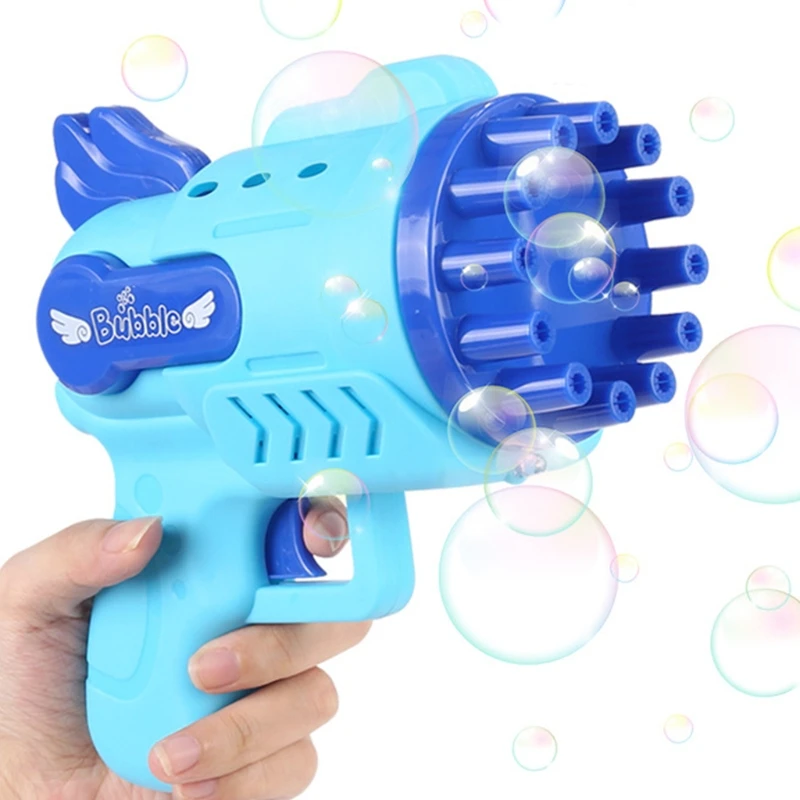 Автоматическая летняя игрушечная пузырчатая машина с 12 отверстиями