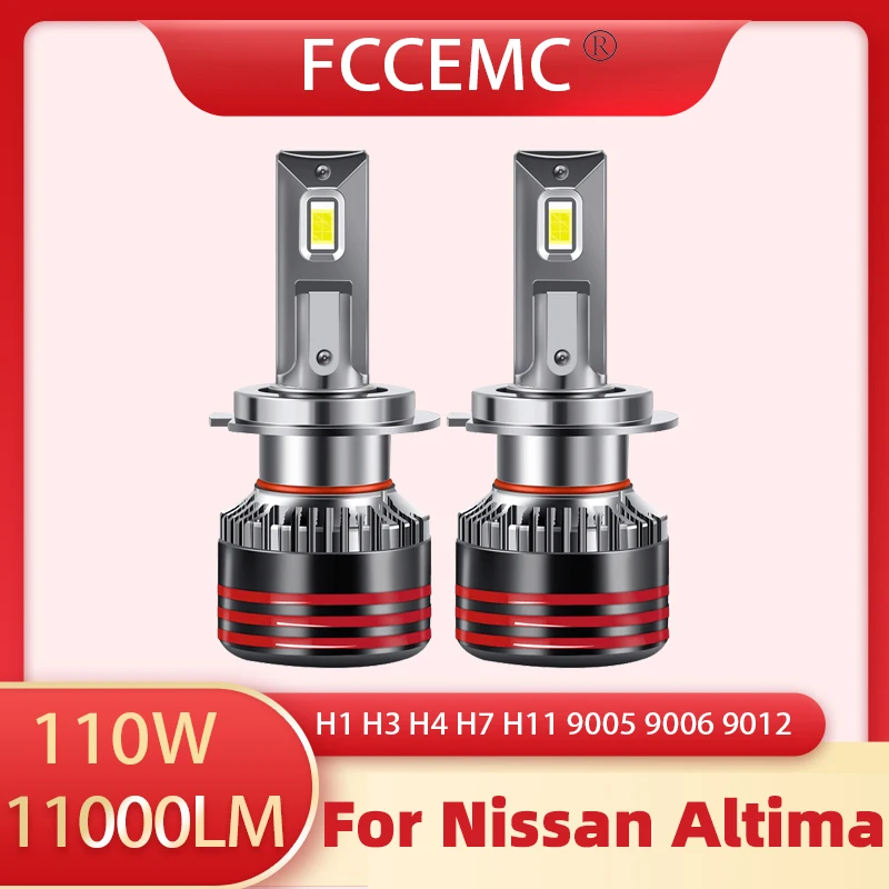 

H4 H7 Canbus 11000LM 110W High Power Headlight H1 H3 H7 H11 9005 9006 Hb3 9005 9006 9012 Led Bulb Turbo Lamp For Nissan Altima