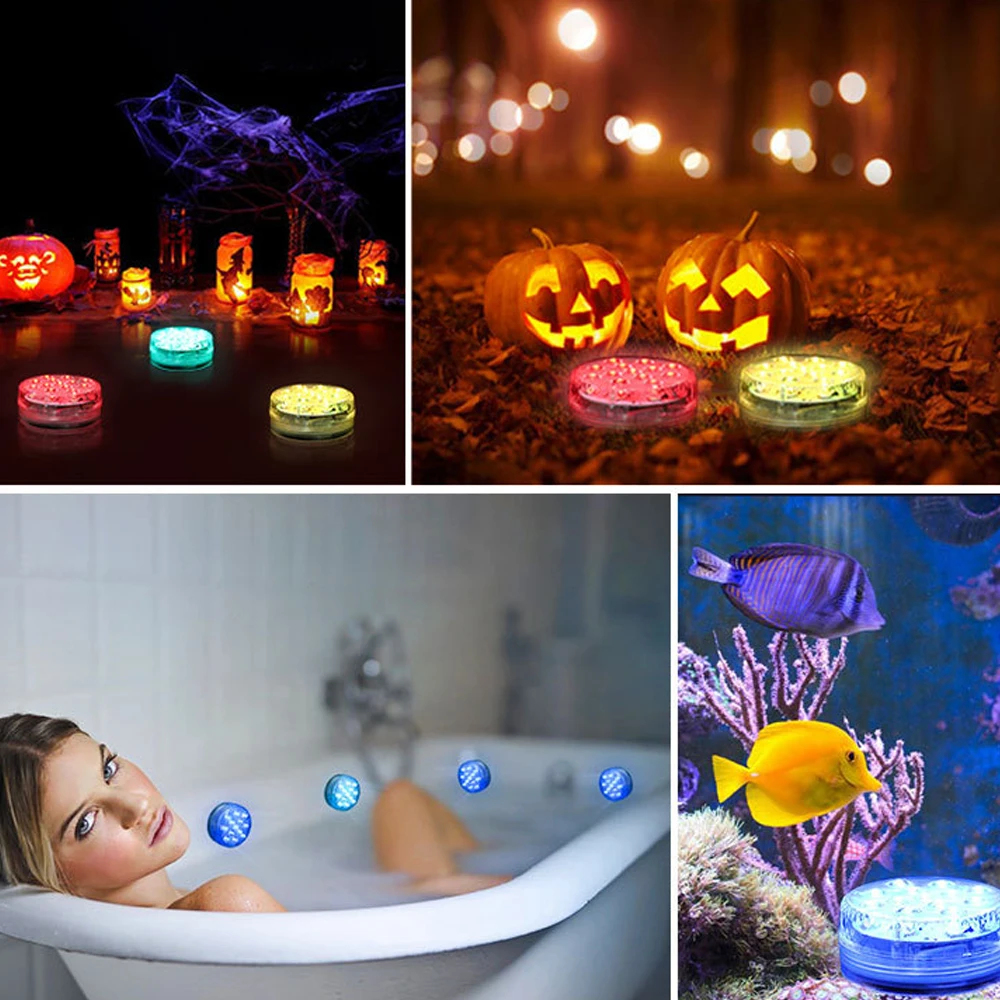 

16 Color LED Underwater Light RGB Diving Light Swimming Pool Light IP68 Waterproof LED Diving Light Garden Pond Decorative Light