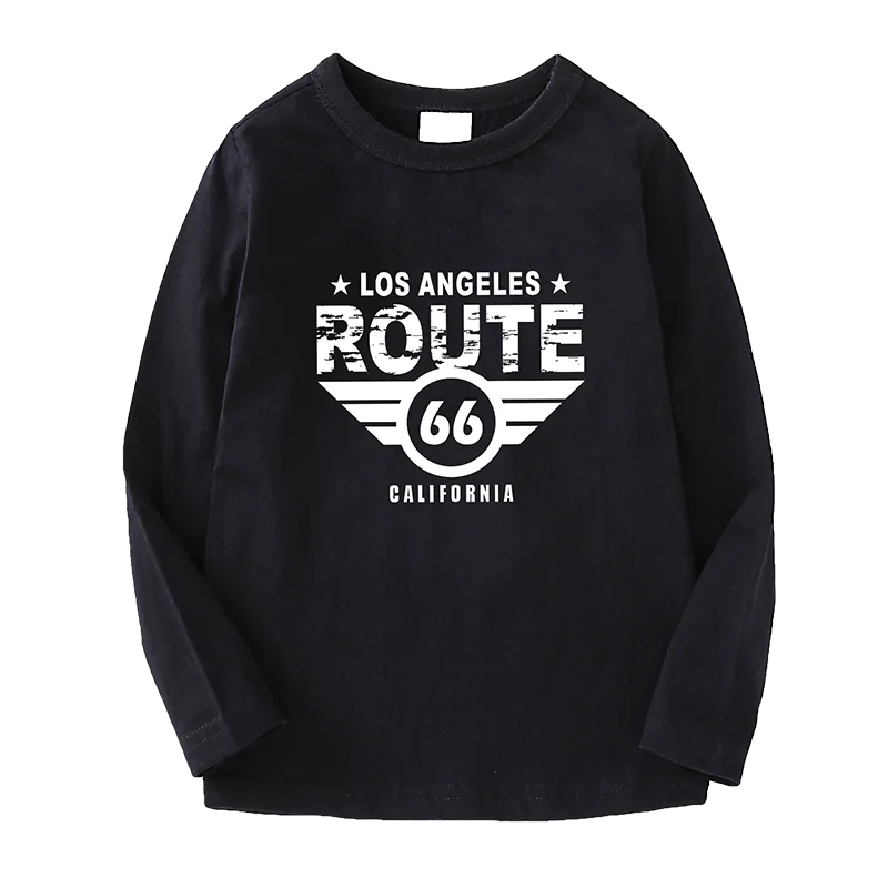 

Kids Boys T-shirts Sweatshirt Tops Baby Long Sleeve Children Autumn Spring Boy Girl Cotton Black T Shirts Clothes