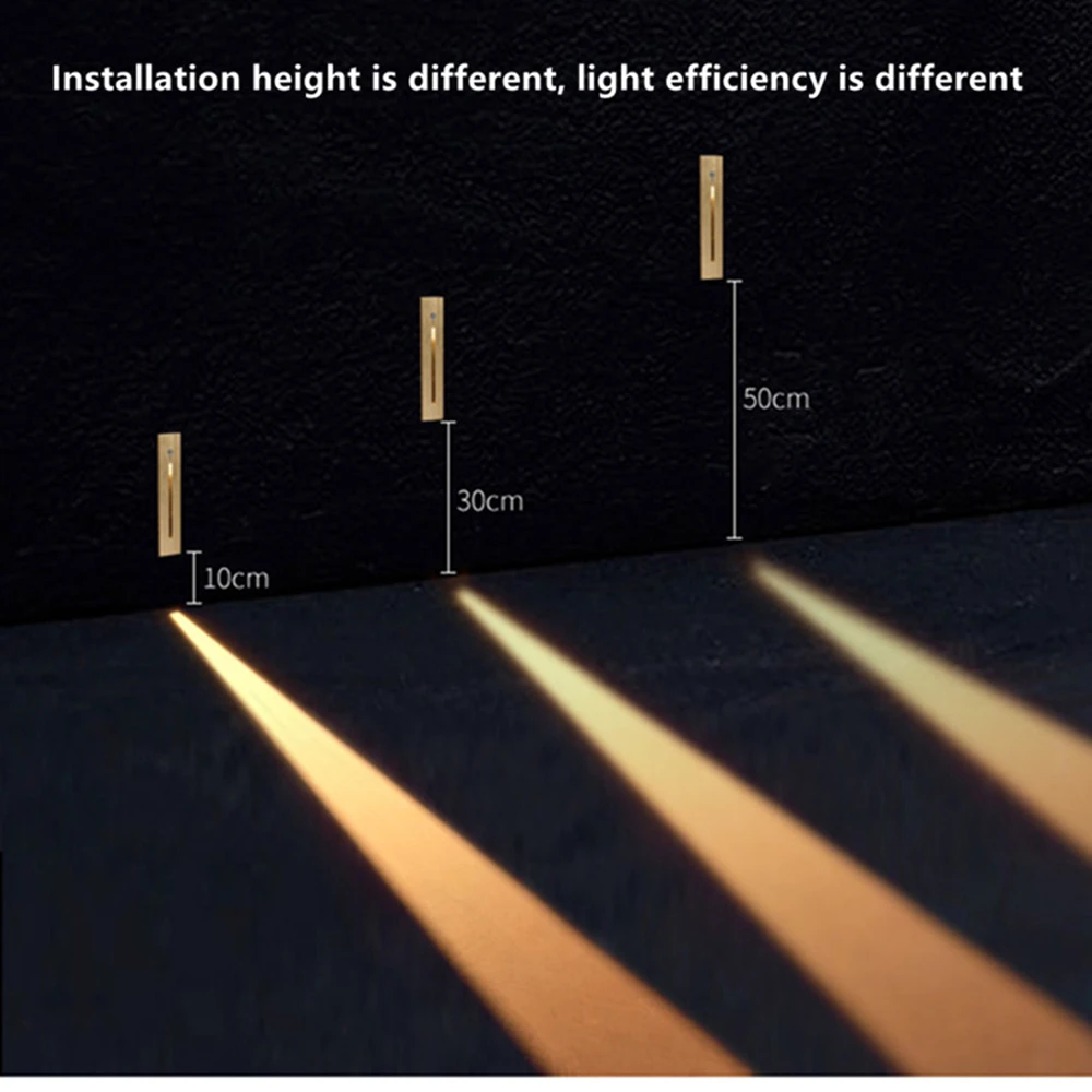 

3W Stairs Led Light for Stairway Loft Hallway Corner Step Corridor Wall Lights 85V 265V Indoor Outdoor PIR Sensor Staircase Lamp