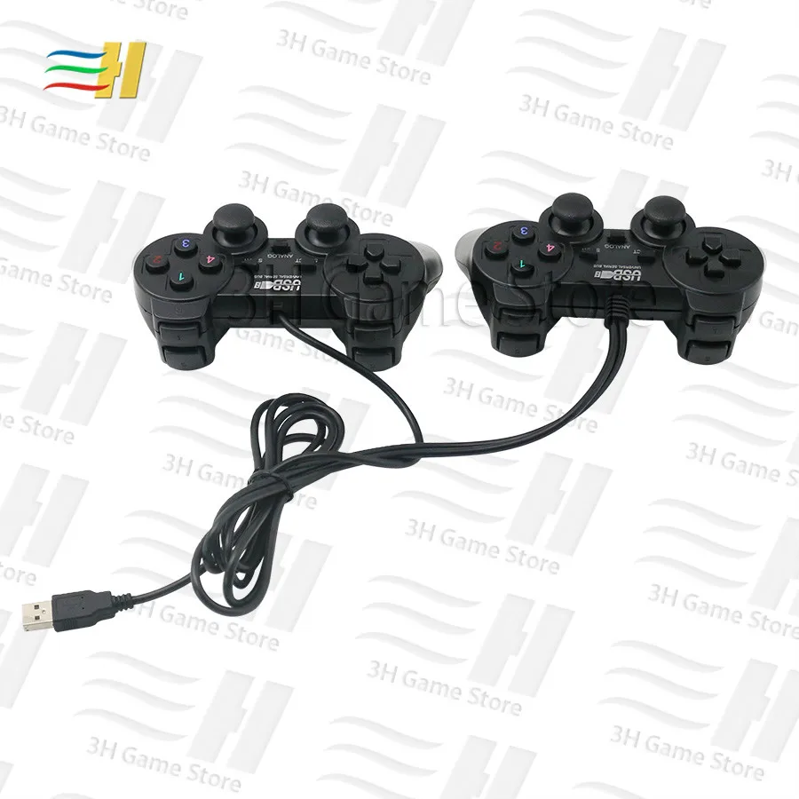 Проводной USB геймпад беспроводной 2 игрока джойпад для Pandora box 9d семейная версия и