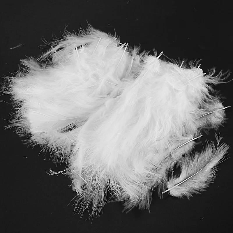 100 шт пушистые перья Marabou вечерние украшения для свадебной отделки DIY 8-15 см белый |