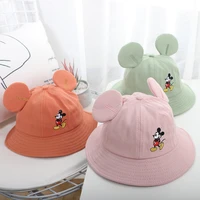 disney mickey mouse autumn new childrens hat cartoon big ears baby boys and girls cute style outdoor fisherman cap kids 50cm