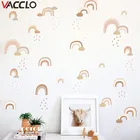 Наклейки Vacclo для творчества с акварелью, Радужный дождь, настенные самоклеящиеся бумажные обои для гостиной, спальни, детской комнаты