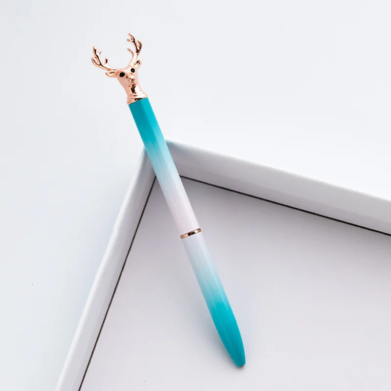 Роскошная шариковая ручка с головой оленя металлические высококачественные