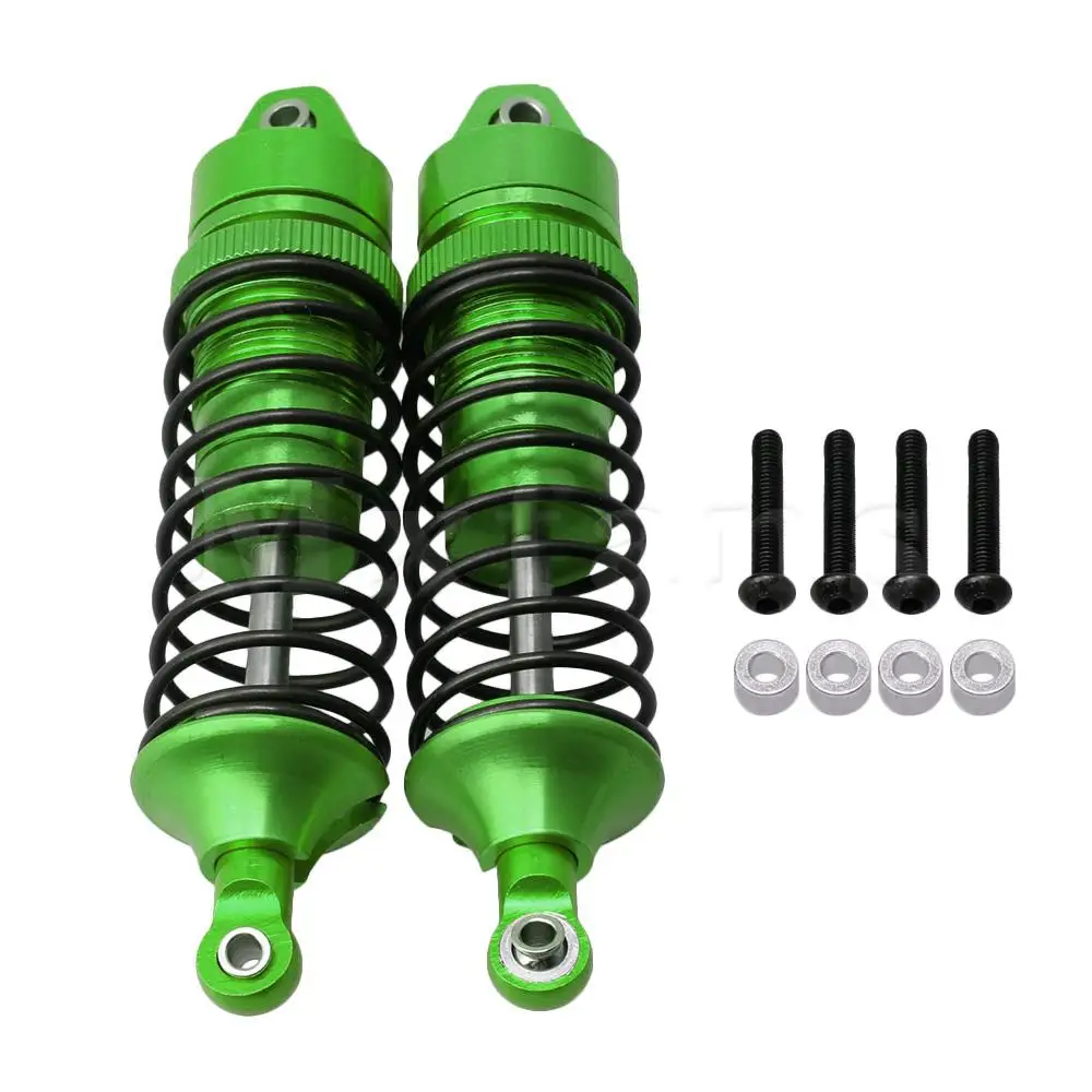 

Mxfans 2pcs SLA034 RC 1:10 Alloy Front Shock Absorber for 4X4 Green