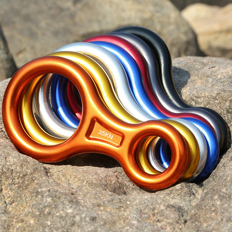 Алюминиевое оборудование для скалолазания и альпинизма карабин восемь колец 30