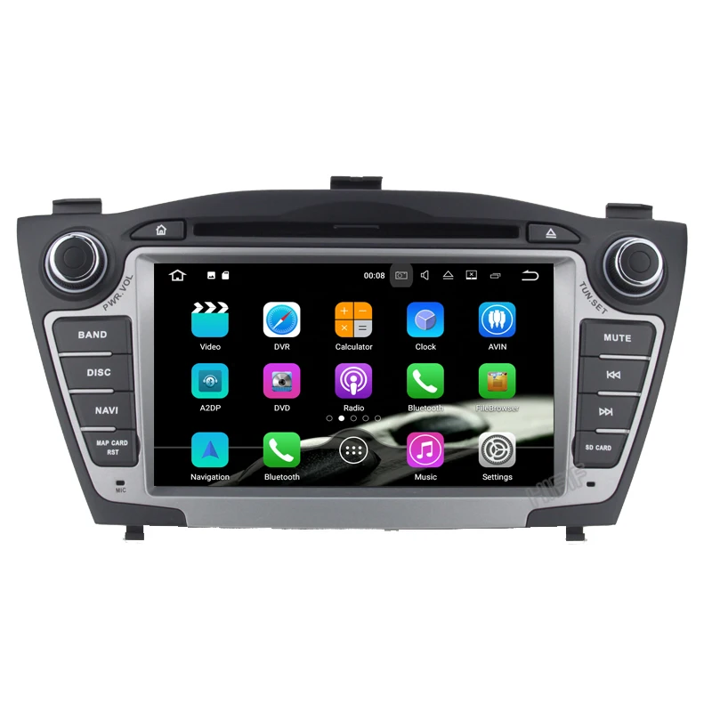 Автомобильный DVD-проигрыватель PX6 Octa Core 4 Гб + 64 Pure Android 10 2Din для Hyunda IX35 Tucson 2009-2015