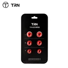 TRN 3Pairs (6pcs) Earphone memory cotton earmuffs Chronic rebound earplugs PU sponge Memory sponge earphone Eartips V90 CS2 EMA