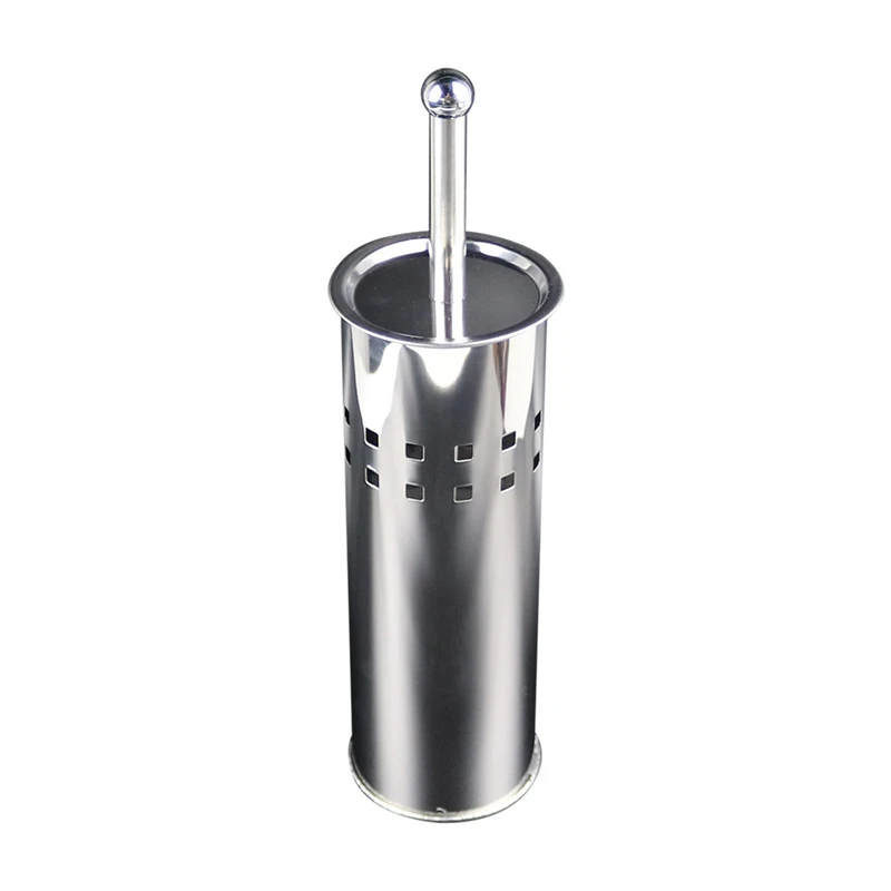 

1PC Stainless Steel Toilet Brush Holder Clean Tool Durable Vertical Toilet Brush Bathroom Cleaning