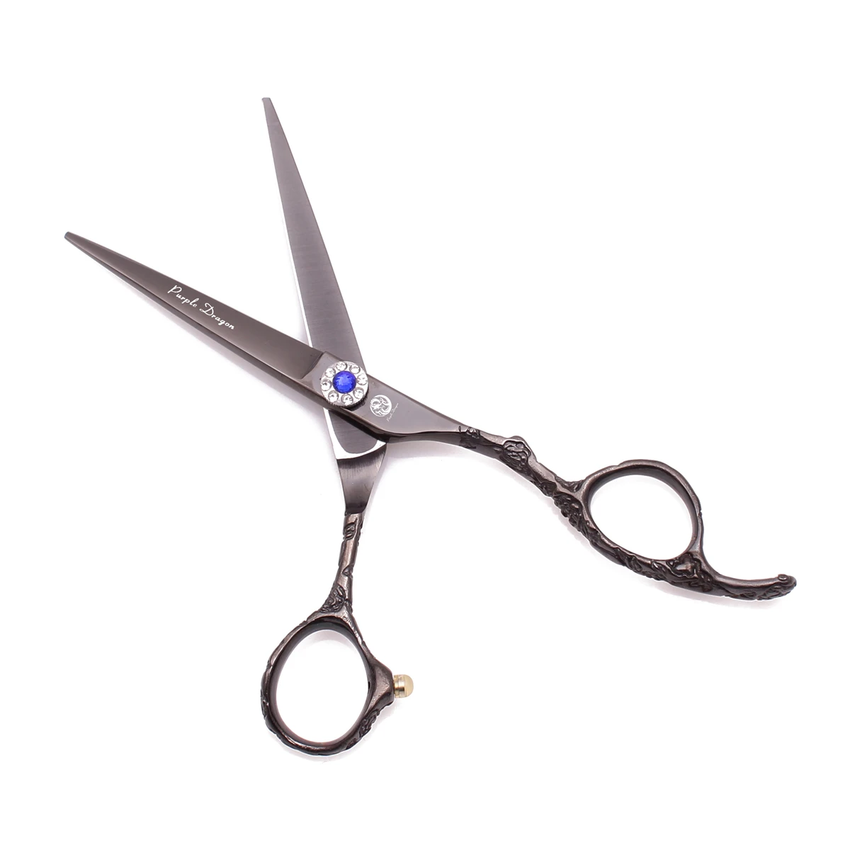 Черные ножницы для волос 6 0 &quotФиолетовый Дракон бренд Япония 440C стрижки