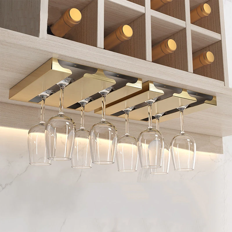 

Bar Wine Glass Storage Rack Wall-mounted Racks For Kitchen Organizers Kitchen Wine Glass Racks For Household Storage Accessories