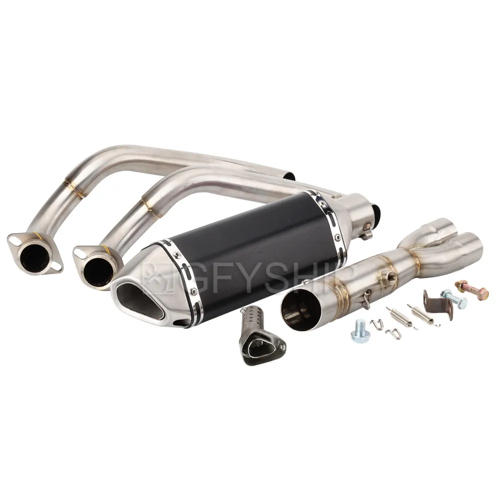 Для Yamaha MT 07 MT07 до XSR700 TRACER 700 16-19 MT 07 Escape Slip-on мотоцикл Akrapovic выхлопная и Соединительная труба
