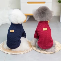 s 2xl autumn winter thicken warm two foot dog clothes puppy pet sweater clothes winter fashion soft sweater coat for small dogs