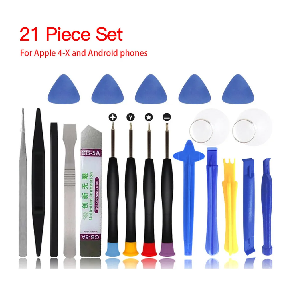 

21 in 1 Mobile Phone Repair Tools Kit Spudger Pry Opening Tool Screwdriver Set for iPhone X 8 7 6S 6 Plus 11 Pro XS Hand Tools