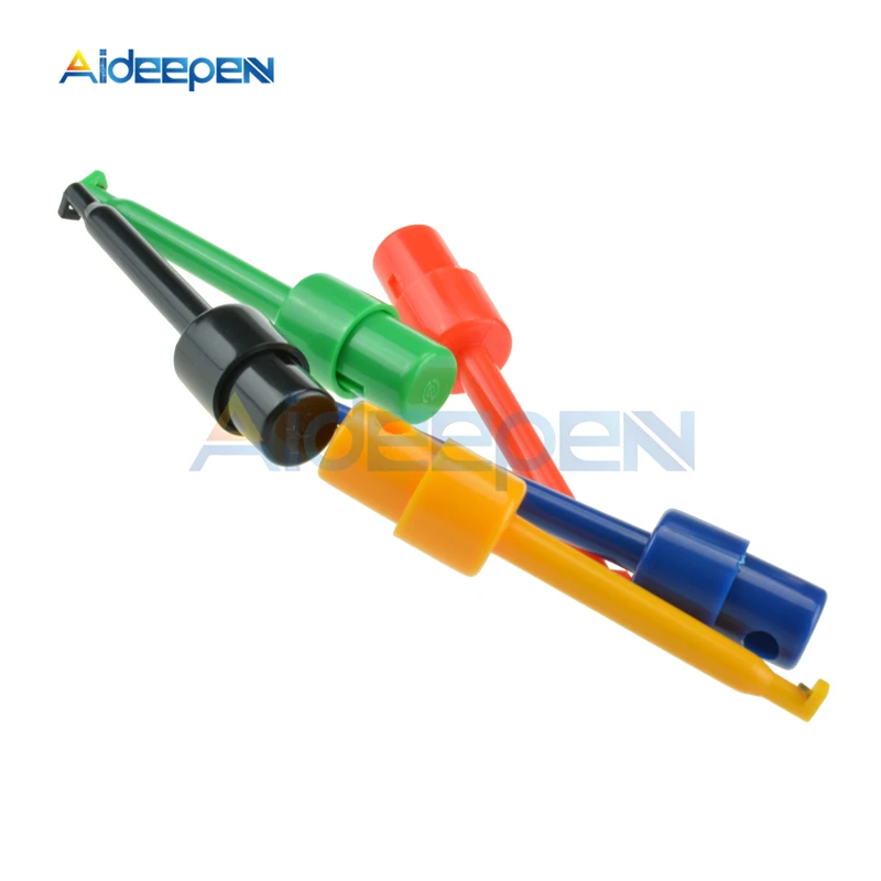 Набор электронных щупов 10 шт./лот проводной мини-мультиметр с крючком для