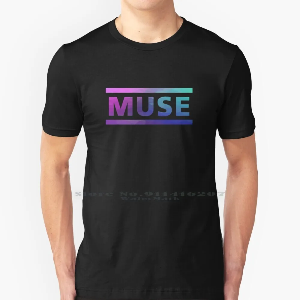 

Muse , Abstract Color T Shirt Cotton 6XL Music Logo Muse Band