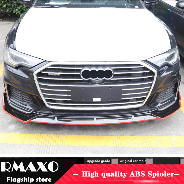 Защитный диффузор для заднего бампера Audi A6 ABS 2019-2020 комплект корпуса бампер
