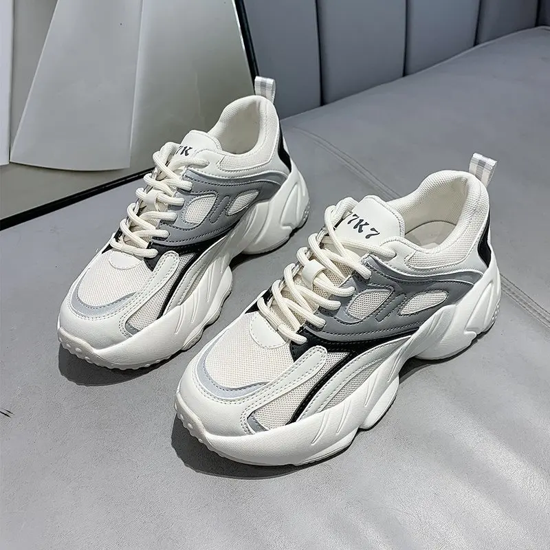 

Fashion Women Sneakers Spring Platform Mesh Casual Sport Shoes Women Mixed Color Breathable Women's Shoes Fashion Sneakers