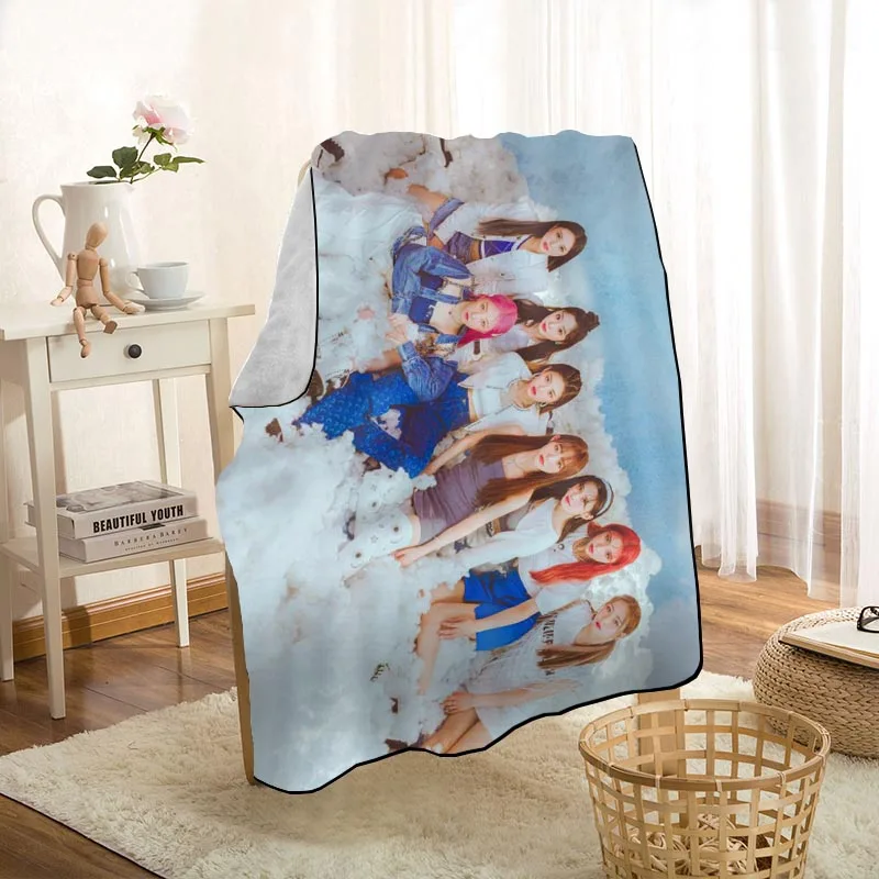 Новое поступление одеяло LIGHTSUM KPOP с принтом мягкое покрывало для