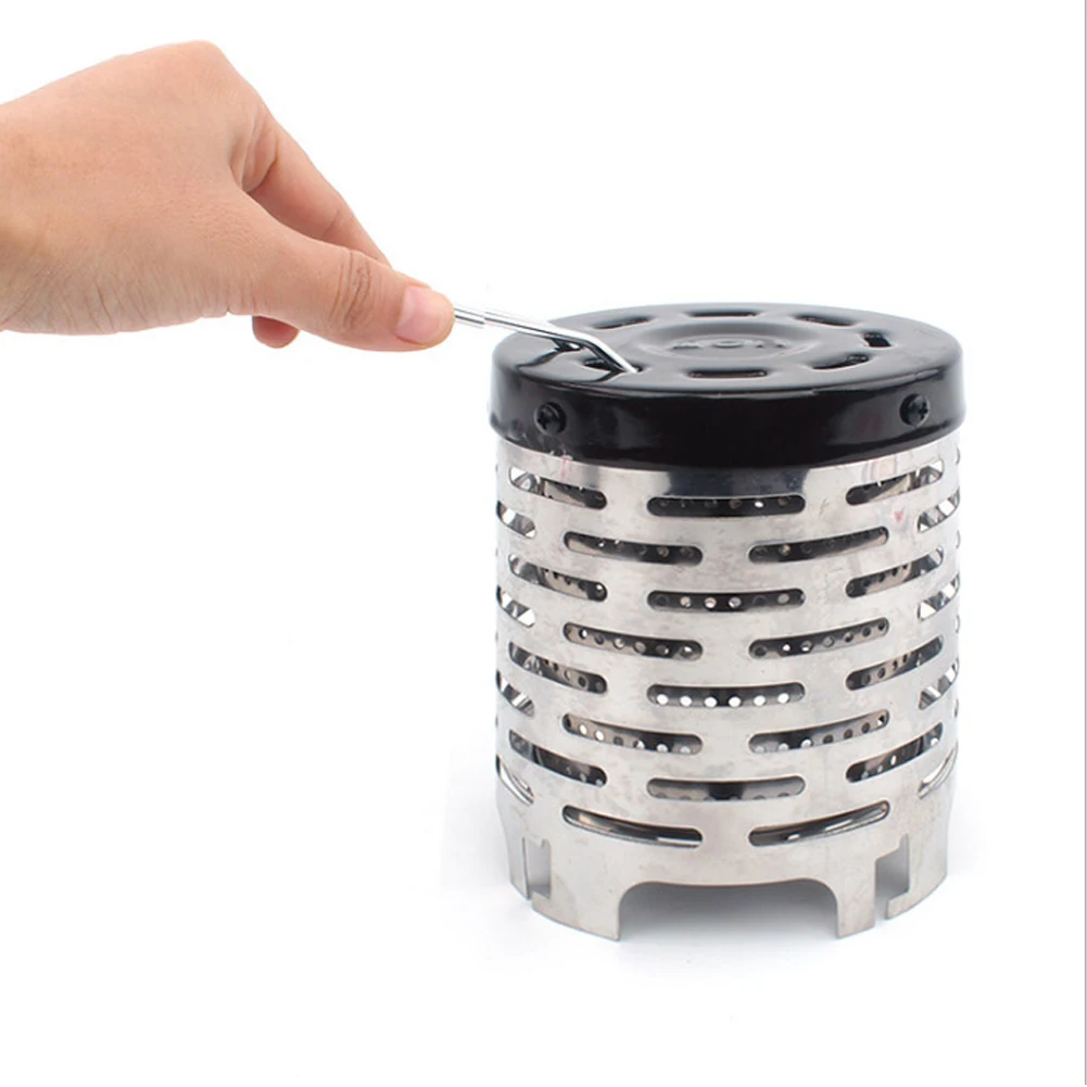 Mini Heater Outdoor Camping Portable Autumn And Winter Tent Stove Stainless Steel Heating Cover | Спорт и развлечения