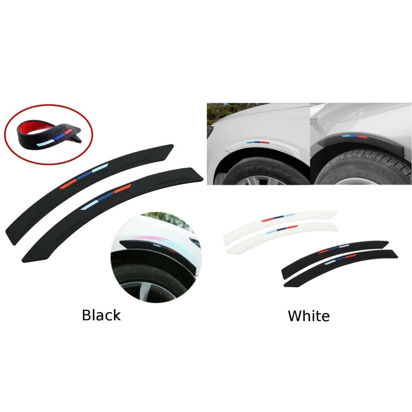 

Strip Fender Eyebrows Arch Decor Trim Protector Sports Color Replaces Accessories