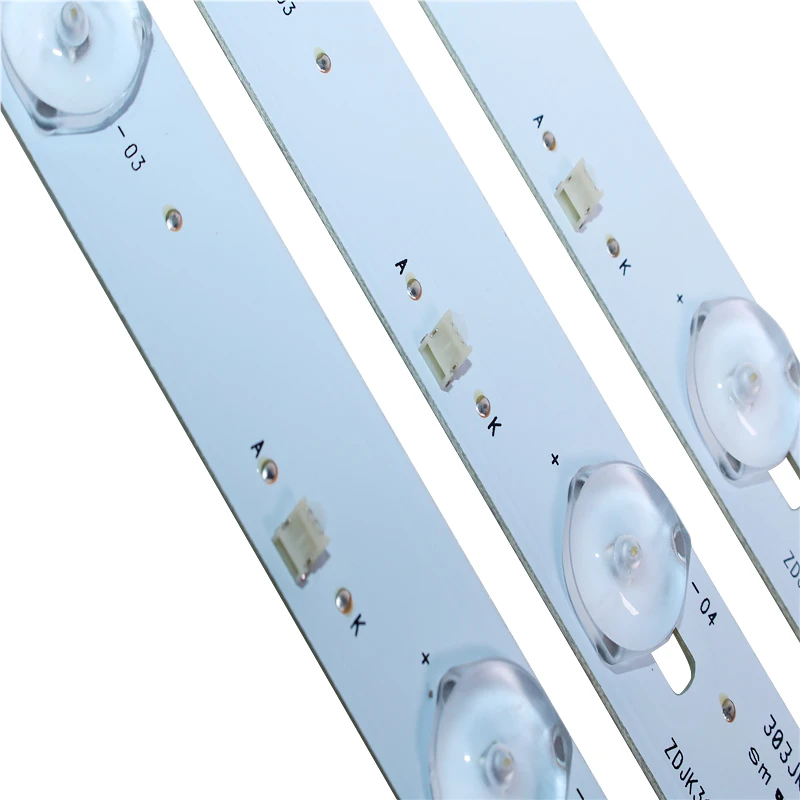 

LED Backlight Lamp strip for 32inch 9lamp ZDJK315D09-ZC14F-06 303JK315033 3V 607mm