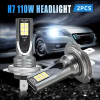2pcs h7 110w led car auto headlight head lamp 11000lm fog lights conversion kit super bright bulb white 6000k