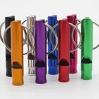 Переносной свисток из алюминиевого сплава для дрессировки собак и щенков, антилай, свисток для дрессировки кошек и собак, звуковая флейта для дрессировки с брелоком