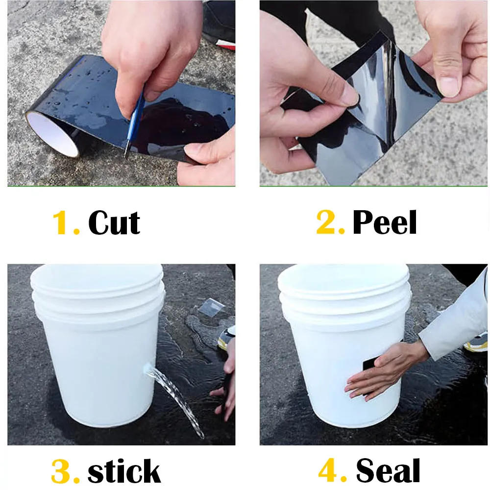 Сверхпрочная водонепроницаемая лента 10 см х 152 мгновенно останавливающая утечки