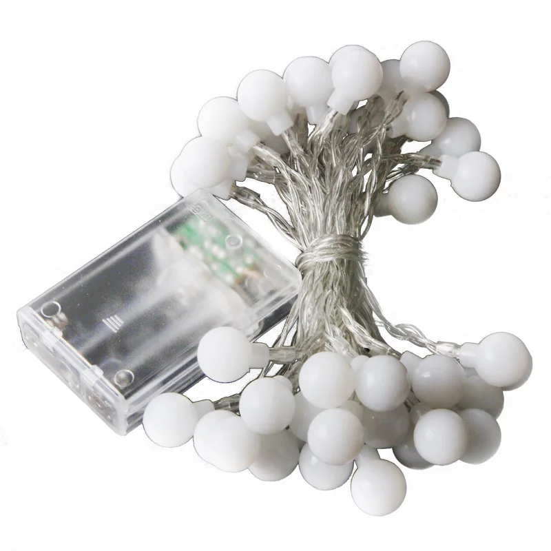 

1m 3m Fairy Garland LED Ball String Lights Waterproof for Wedding Valentine's Day Christmas for Home Decoration Battery Powered