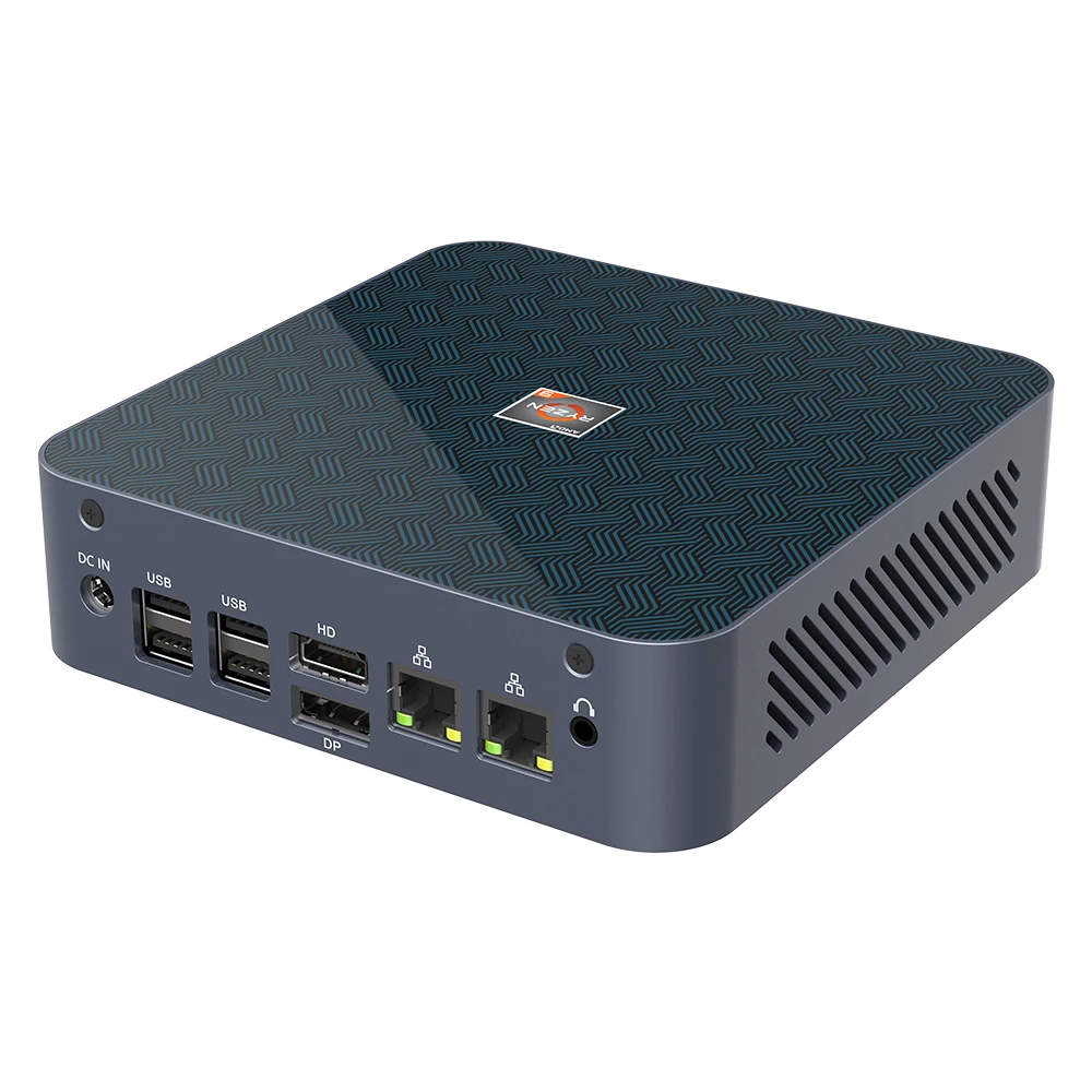 Новый мини-ПК AMD Ryzen R7 5800U Windows 11/10 TPM2.0 Dual LAN NVMe SSD Vega Графический игровой ПК HD DP Type-C WiFi