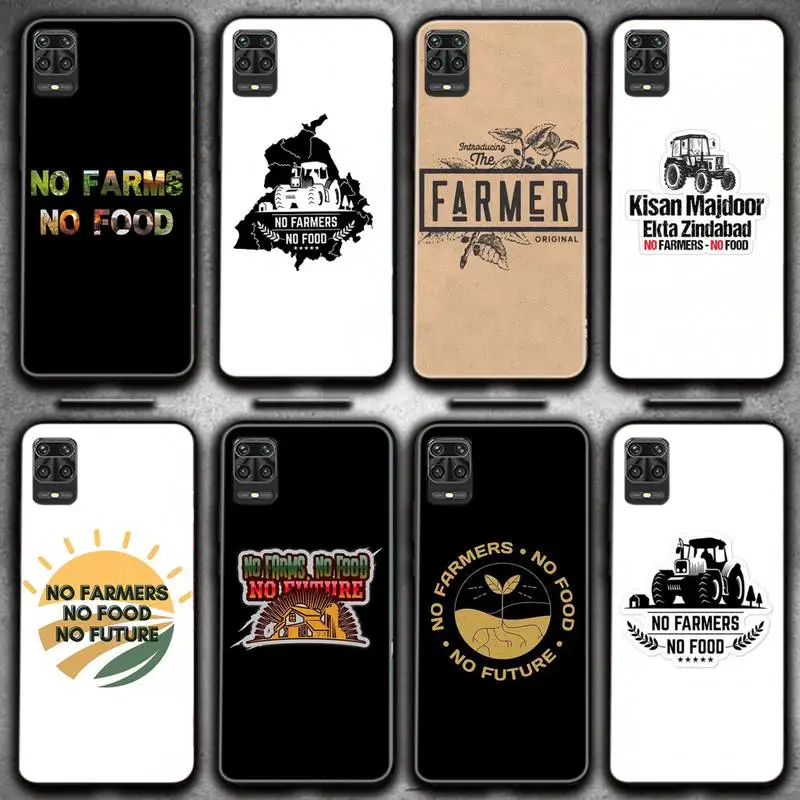 

No Farmers No Food Phone Case For Redmi 7 8 9 A K20 30 Pro Note 8 9 Pro 9s 10