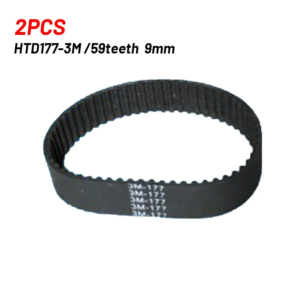 

Rubber Belts Synchronous Belt 177mm 2pcs 59 Teeth HTD177-3M/59 Durable