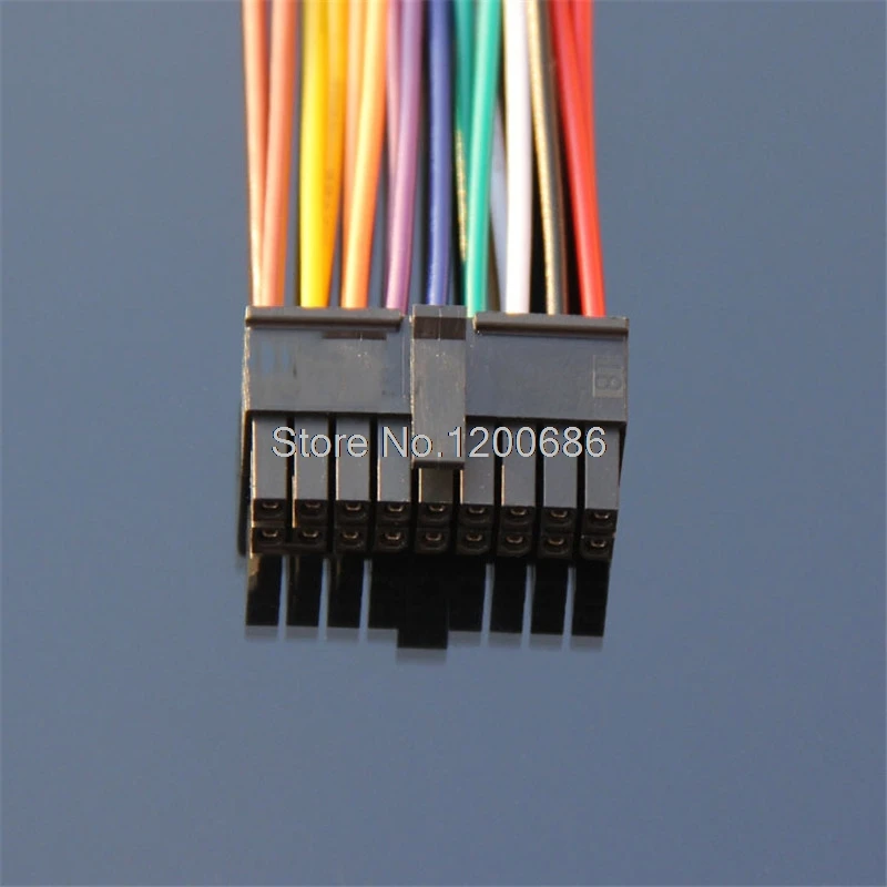 

18PIN 18AWG 30 см Molex 5557 серии 4,2 мм 2x9pin 39012180 18 контактный Molex 4,2 2 * 9pin 18 p жгута проводов