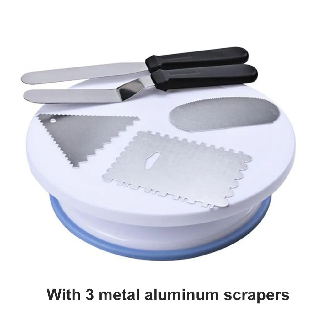 Подставка для торта 10 дюймов вращающаяся платформа кексов пластина набор