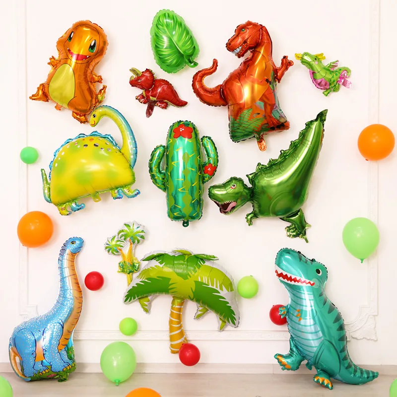 

Cartoon Dinosaur Balloons for Baby Birthday Party Decorations Foil Balloons for Infant Baby Shower