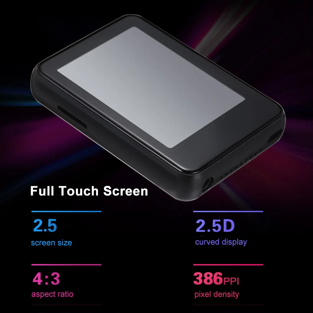 Mp3 плеер BENJIE X5 8 ГБ/16 ГБ FM радио сенсорный экран Bluetooth 5 0 портативный музыкальный с