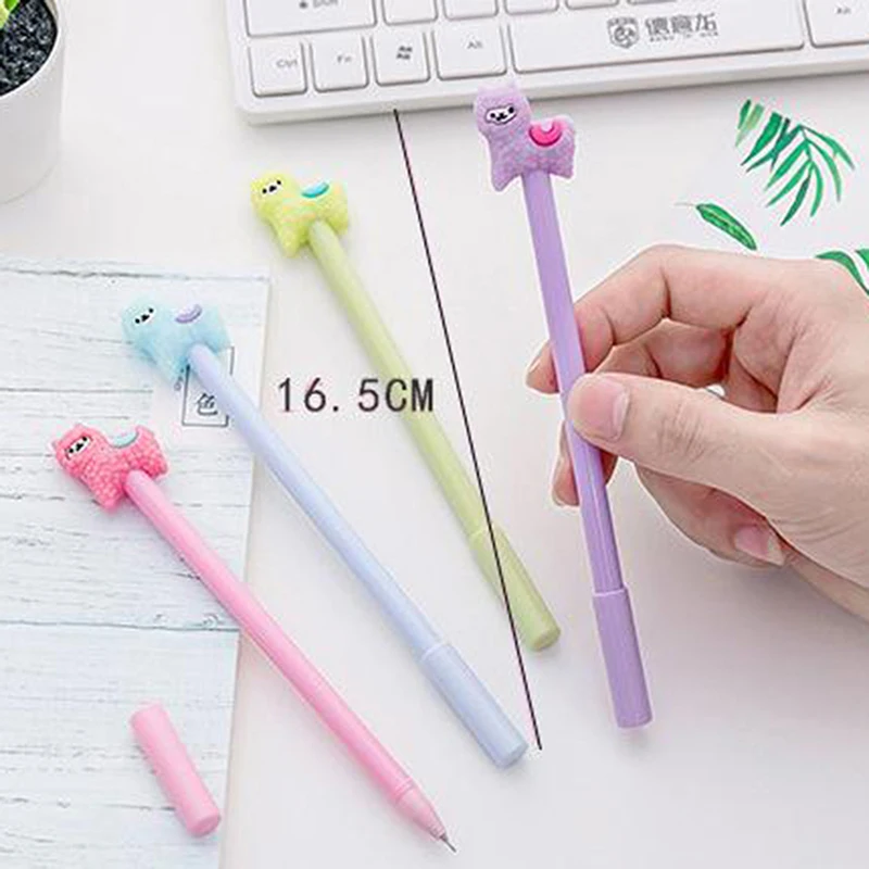 

1pcs Gel Pen New Cute Cartoon Creative Alpaca Neutral Pen Student Writing Office Stationery Signature Pen