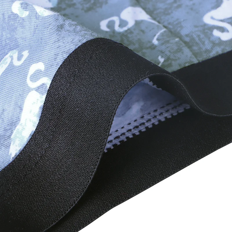 4pcs Boxer Men Cotton Panties Sexy Underwear cazoncio hombre Underpants Mae  Breathbae shorts U convex pus Size