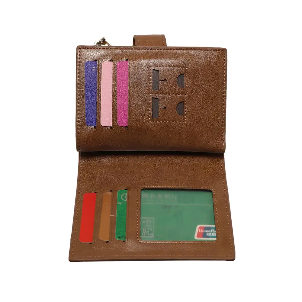 

Men Wallets Long Style High Quality Card Holder Male Purse Zipper New Brand PU Leather Wallet For Men