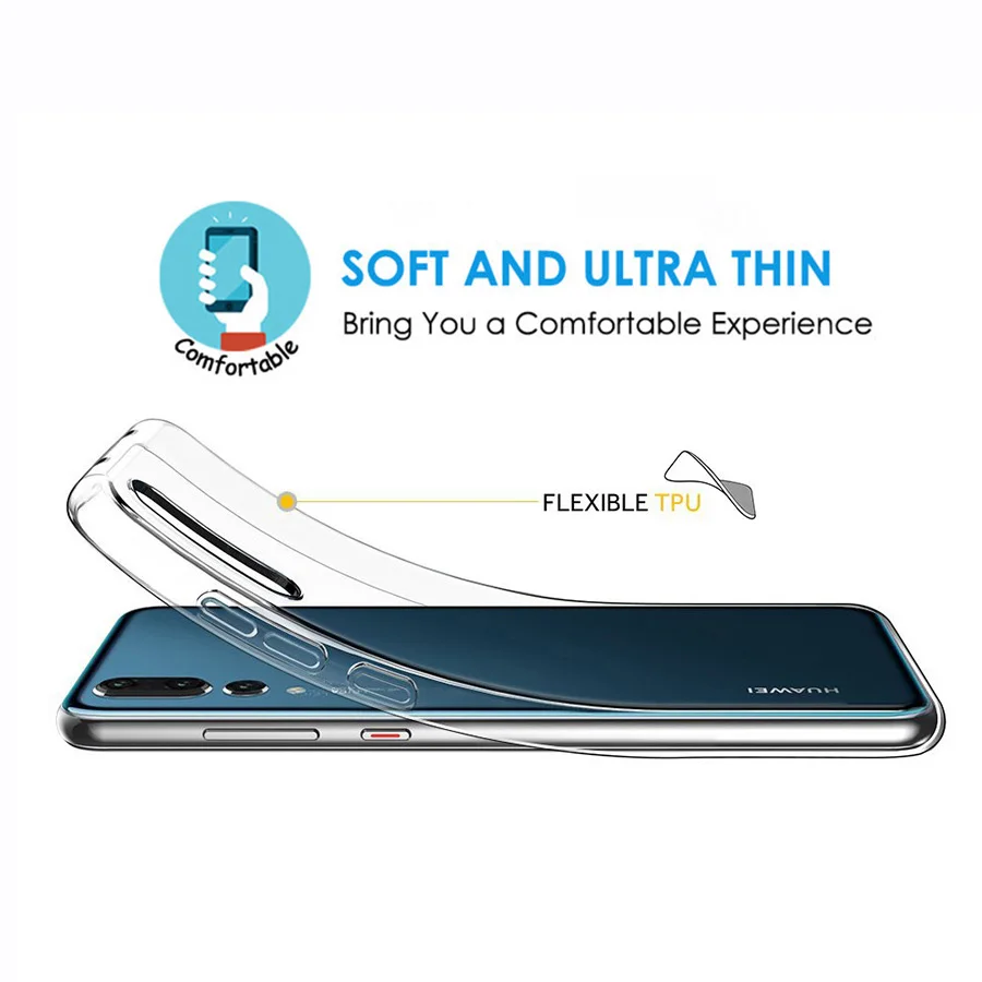Для huawei P20 Lite чехол мягкий прозрачный TPU F для Honor 10 Nova 3 3i P Smart Plus Pro|Чехлы-накладки| |
